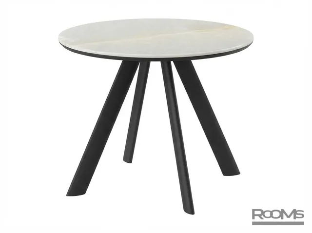 Үстел RONDY 100 OSTRA GLOSS PREMIUM CER/BK
