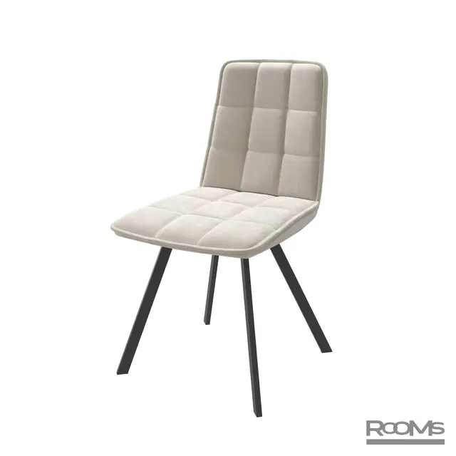Стул ROM-R CREAM BRANDY 3 BK (D) 43см