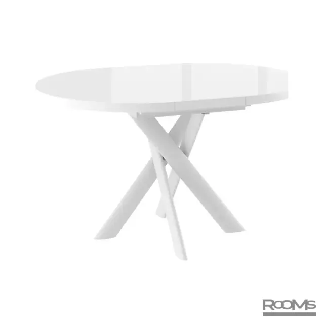 Table RONALDO 100 OPTIWHITE GLASS/W
