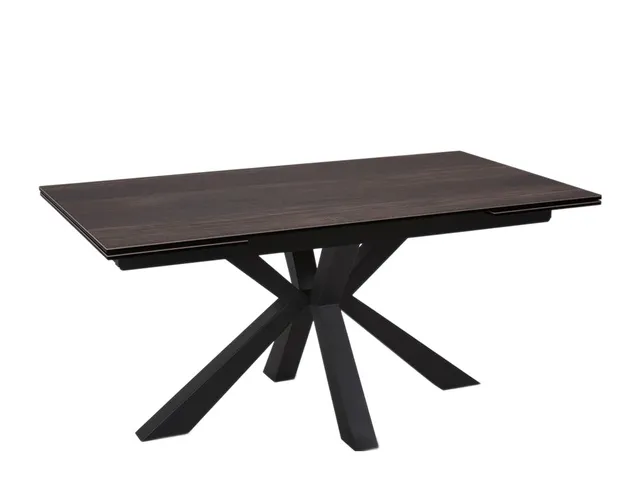 Стол SPARTA 160 DARK OAK CER/BK