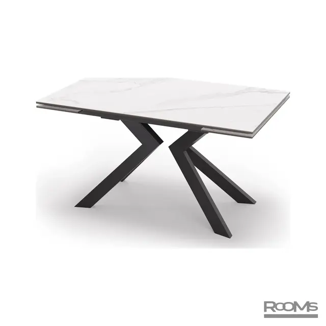 Үстел PAUL 140 Bianco Grigio Ceramic/BK