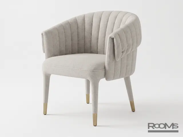 Стул VANILLA (B9111) IVORY SOFT CHENILLE G