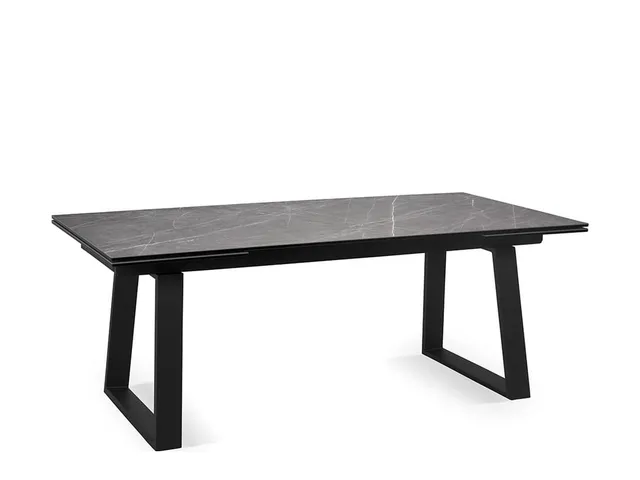 Стол ROVENA 200 PIETRA GREY CER/BK