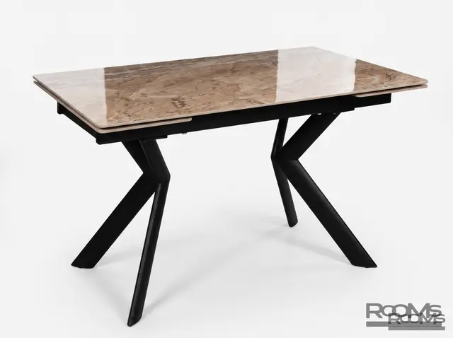 Стол RIO 120 AMBER CER/BK