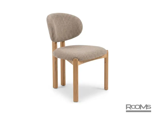 Орындық DA VINCI (DC-1077E, YX5621-4) LIGHT BROWN CHENILLE WALNUT WD
