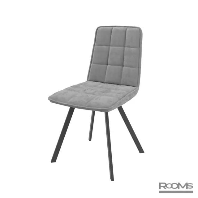 Стул ROM D-R GREY BRANDY 22 BK (D) 43см