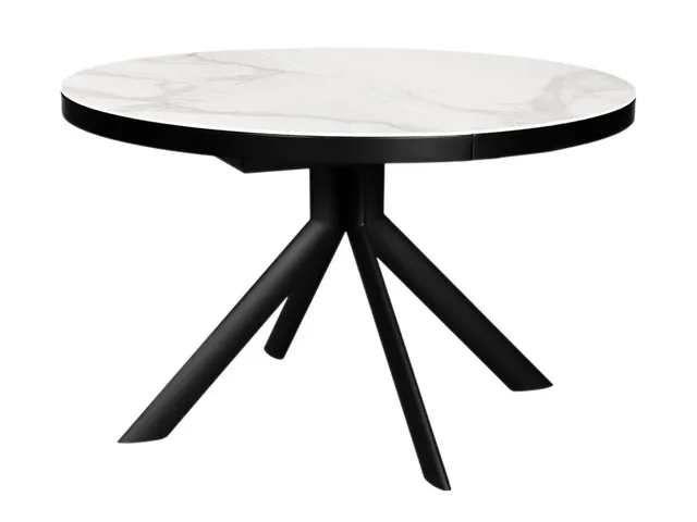 Стол ALFA 120 MARBLE CER/BK