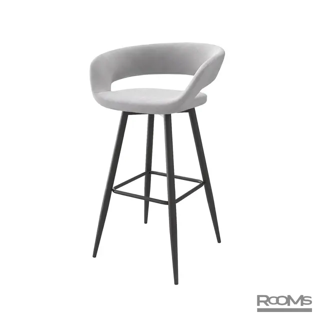 Стул барный BARNY-R 700 SILVER BRANDY 20 BK