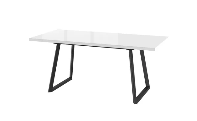 Стол LOFT 140 СТ.БЕЛЫЙ ОПТИВАЙТ/BK