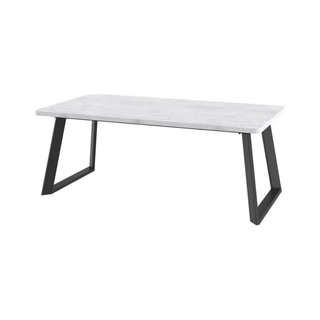 Стол LOFT LUX RADIAL 200 СЕРЫЙ СЛАНЕЦ/BK