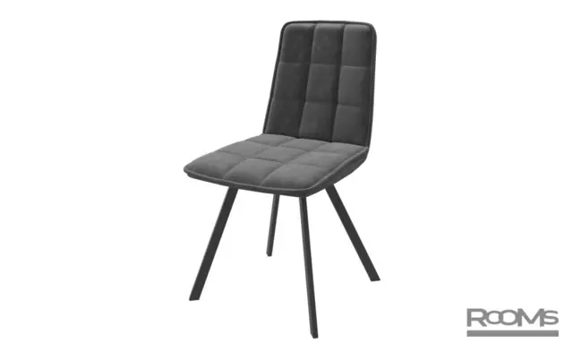 Стул ROM-R CHROMIX KIPRUS 13 BK (D) 43см
