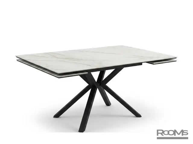 Үстел AXEL 140 Bianco Grigio Ceramic/BK