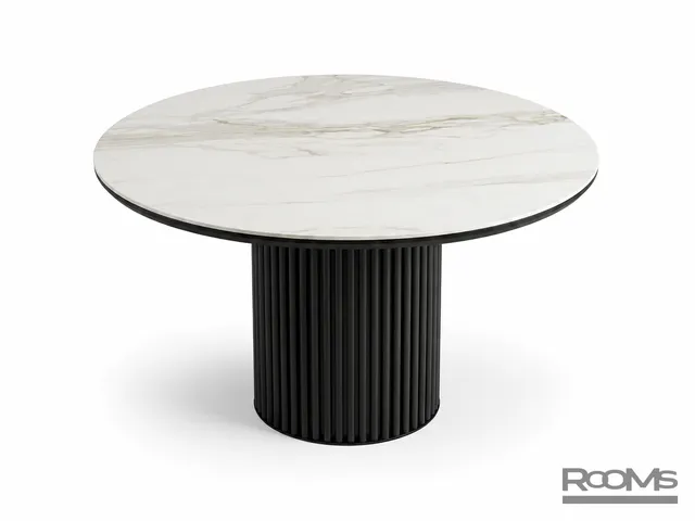 Table ASKAR ROUND 116 CALAKATTA GOLD MAT PREMIUM CER/BK