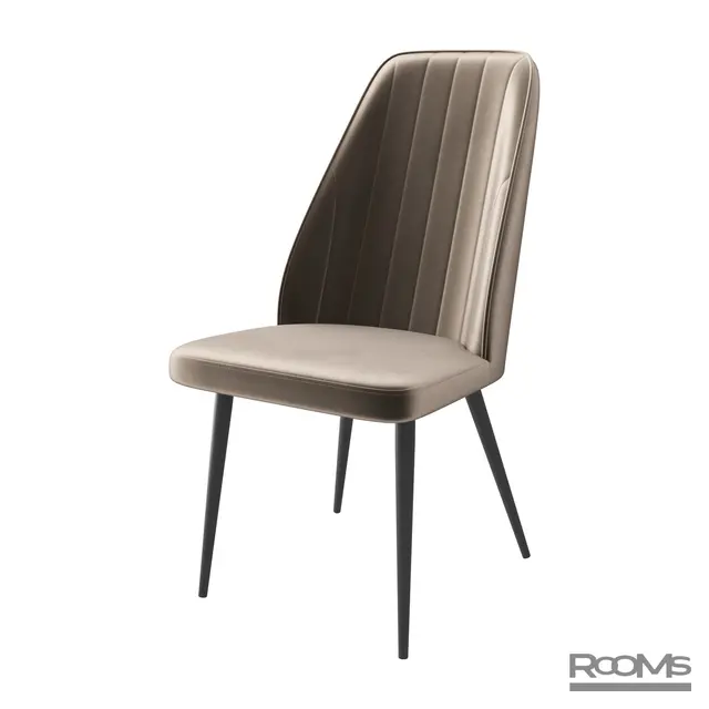 Стул LEONARD CAPPUCCINO DIVA 05 BK