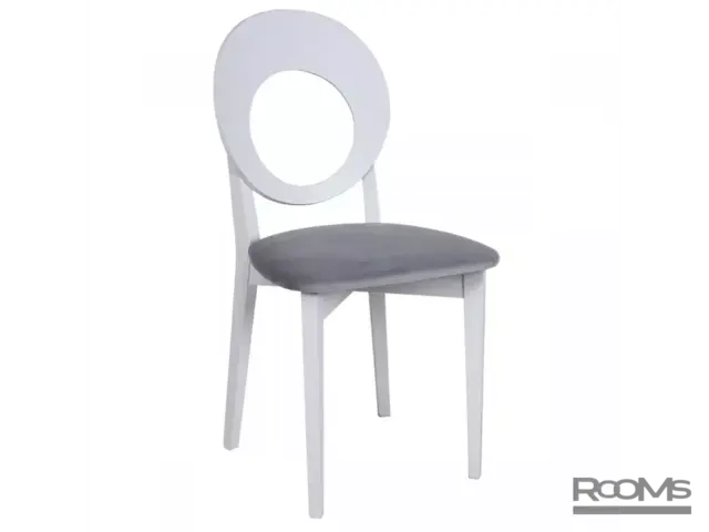 Chair EVELINA-2 white/light grey BC/181 W