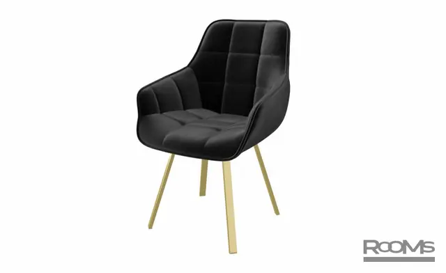 Стул ROMEO BLACK DIVA 24 GOLD