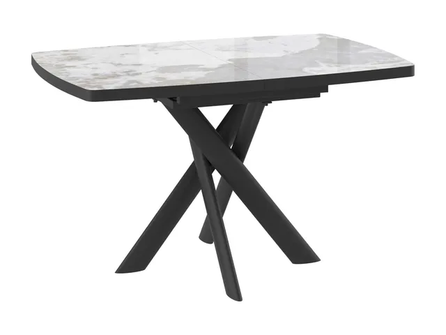 Стол LEONEL 130 PANDA GLOSS ST CER/BK