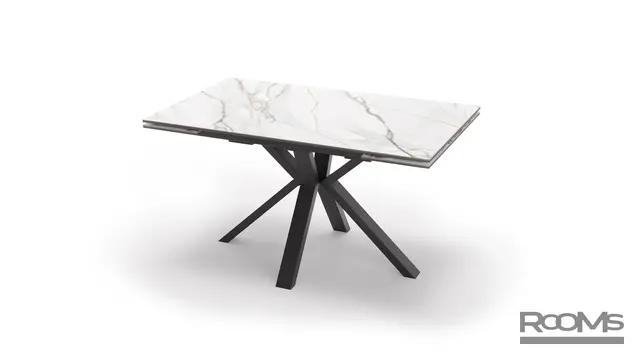 Үстел AXEL 140 Bianco Gold Ceramic/BK