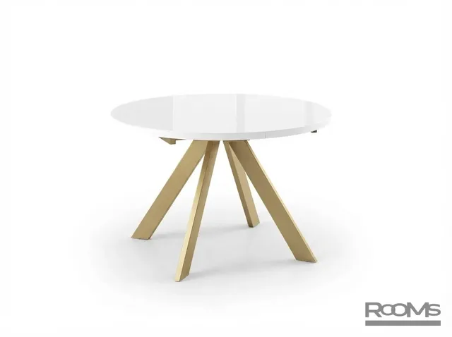Стол RONDO 120 СТ.БЕЛЫЙ ОПТИВАЙТ/G