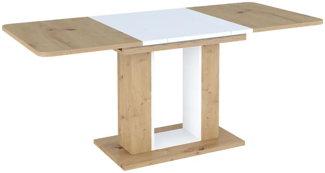 Стол TWINS 140 Дуб Артисан/Белый WD