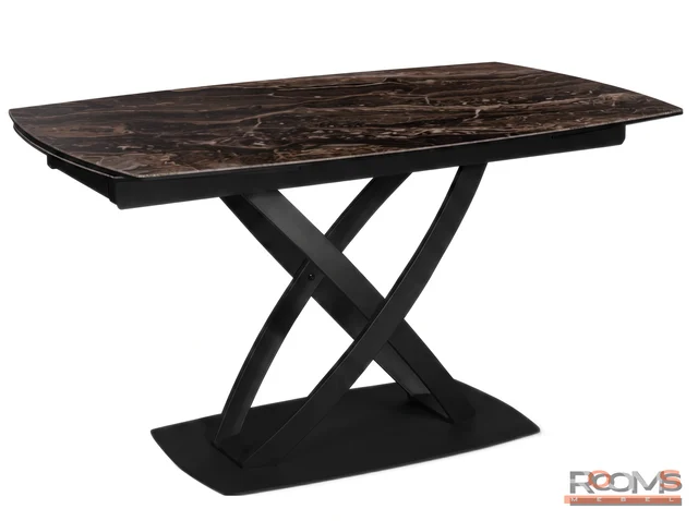 Стол TULUM 140 DOLOMITE CER/BK