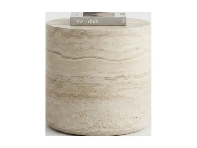 Стол кофейный LAVILLA MIN 50 ROME TRAVERTINE/W