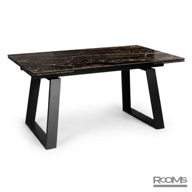 Үстел ROVENA 160 DOLOMITE CER/BK