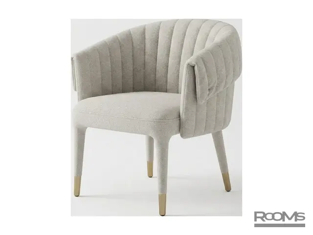Стул VANILLA (B9111) IVORY SOFT CHENILLE G