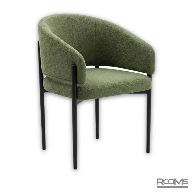 Стул NICOL PLUSH 15 GREEN,BK,VD