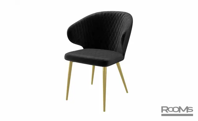 Стул ROB BLACK DIVA 24 GOLD