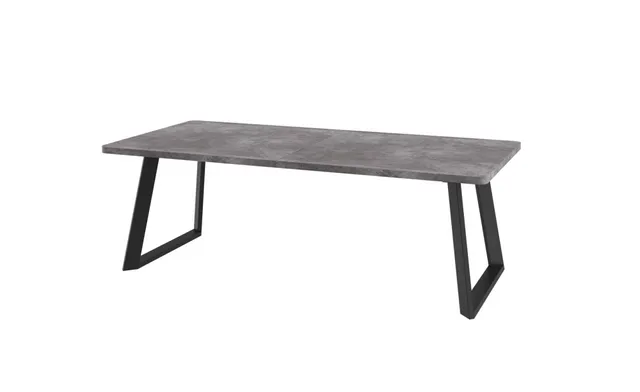 Стол LOFT LUX RADIAL 230 ДЫМЧАТАЯ КЕРАМИКА/BK