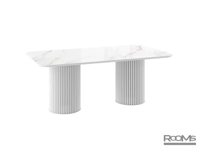 Table ASKAR 200 BELDIA BIANCO GLOSS PREMIUM CER/W