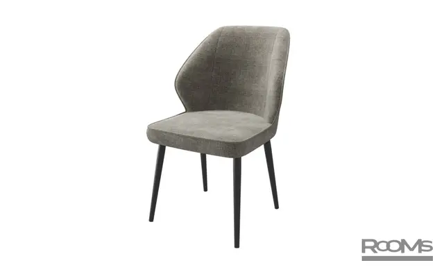 Стул CRUSH, g05 GREY BEIGE шенилл LUX BK