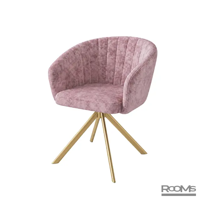 Стул SHELLY-R m06 ROSE LUX GOLD