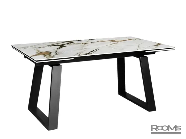 Үстел ROVENA 160 GOLD CER/BK