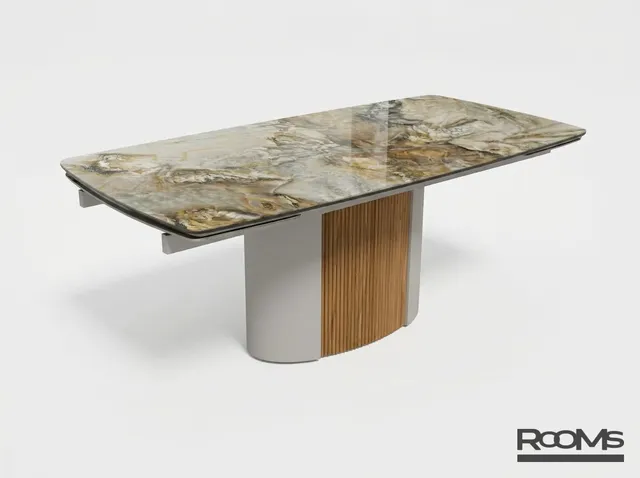 Стол БАТИСТ 200 PANDORA POLISHED CER/LT