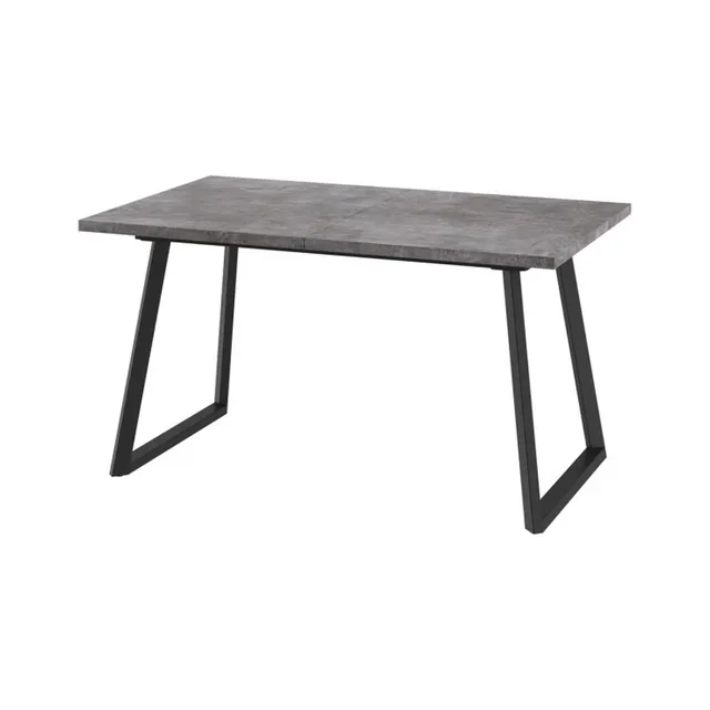 Стол LOFT 140 ДЫМЧАТАЯ КЕРАМИКА/BK