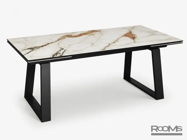 Үстел ROVENA 200 GOLD CER/BK
