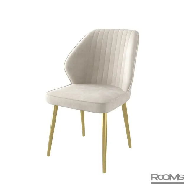 Стул MICHAEL-R MILK BRANDY 2 GOLD Конусные