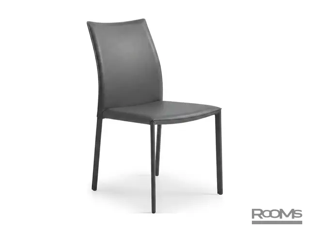 Стул ROLF (DC-425, RL-009) GREY КОЖА LT