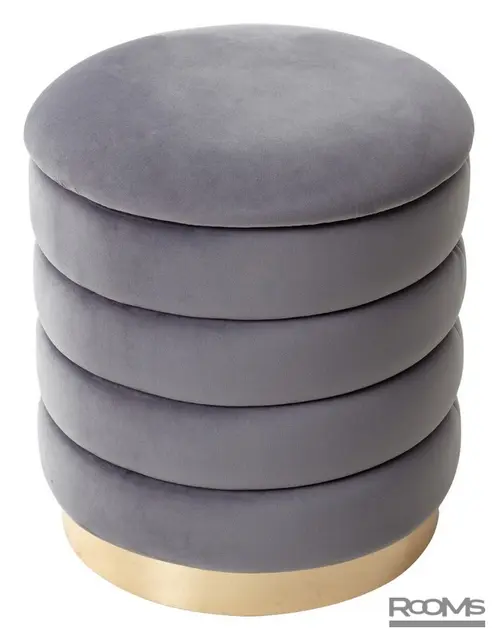 Пуфик FRED DARK GREY VL18 GOLD