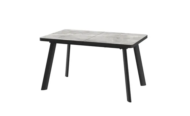Стол LEON LUX RADIAL 140 STONE GREY ST CER/BK
