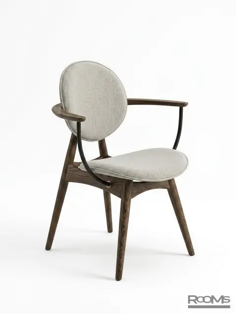 Chair Anastasia Comfort,armrests Terra/SILVER P17 WD