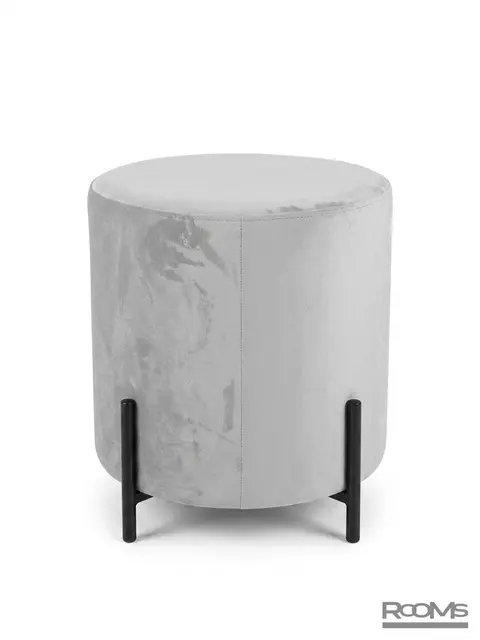 Пуфик круглый FELIX LIGHT GREY VL08 BK