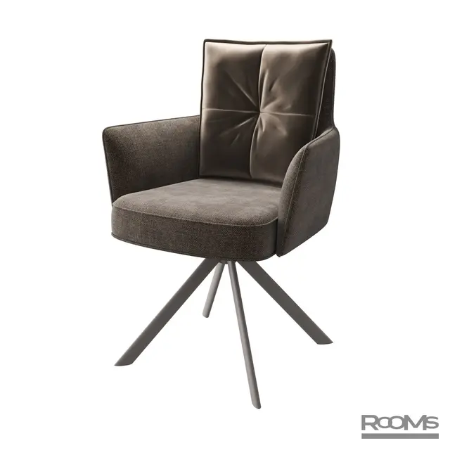 Стул POSH-R g26 MOCCO шенилл/ДИВА 05 LT