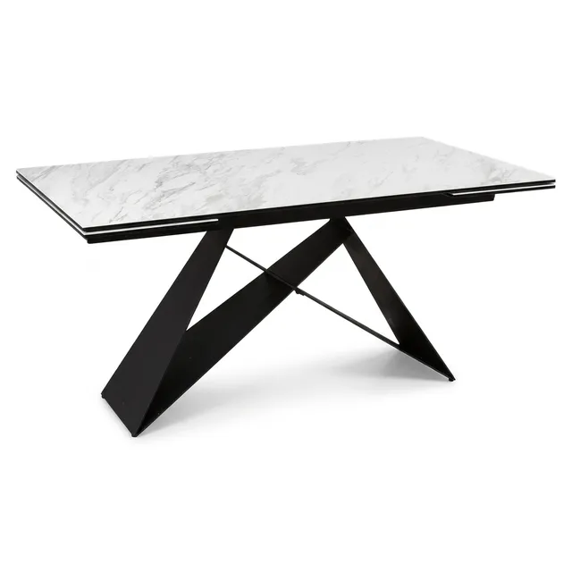 Стол BERLIN 160 CARRARA CER BK