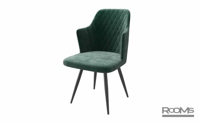 Стул FREDDY-R DARK GREEN DIVA 13 BK Конусные(R1)