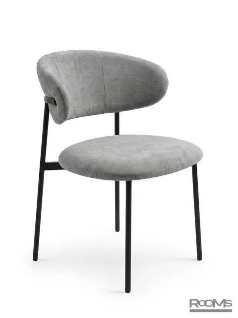 Стул ADELE PUFFY GREY BK VD