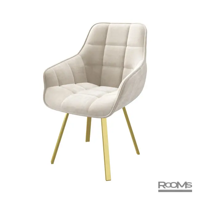 Стул ROMEO CREAM BRANDY 3 GOLD