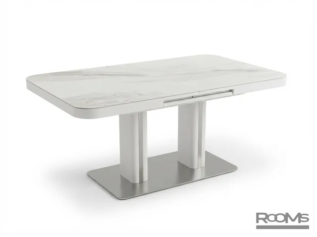Table DARIO 120 MILKY WAY CER/BK